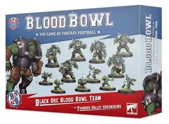 BloodBowl: Thunder Valley Greenskin - Black Orc Team