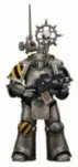 THH Figura 1/18 lron Warriors MKlIl Tactical Legionary with Nuncio-vox 12 cm