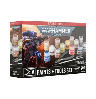 40K – Paints + Tools Set