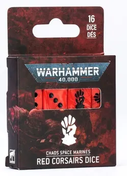 40K – Chaos Space Marines – Red Corsairs Dice