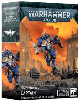 Captain With Jump Pack &amp; Relic Shield – Space Marines