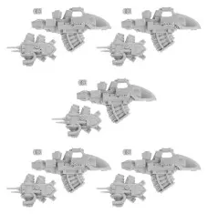 Space Marines Legion Fw: Proteus-II pattern Missile Launchers Set
