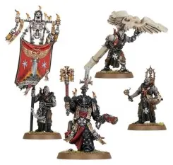 Black Templars: Chapelain Grimaldus et sa Suite