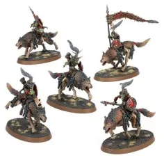 Gloomspite Gitz: Vilebande de Chevaucheurs de Loups