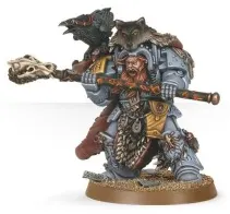 Space Wolves: Njal Stormcaller en armmure terminator