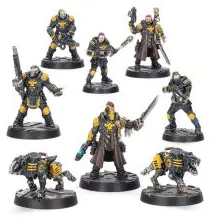 Necromunda: Palanite Enforcer Captains and Sergeants (x8 Figurines)