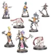 Necromunda: Escher Matriarchs et Phyrr Cats (x8 Figurines)
