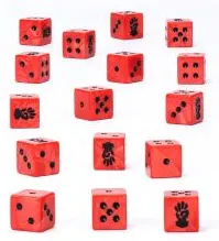 Dés: Red-Corsair (x16)