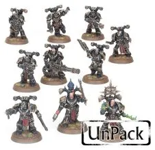 Chaos Space Marines Unpack: Légionnaires (x10)