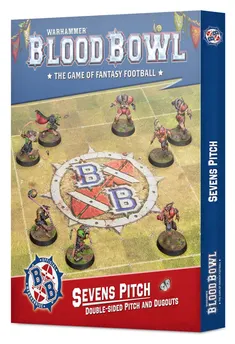 Blood Bowl Sietes: campo y banquillos de doble cara