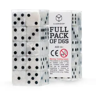 Q Workshop Dice Set Full Pack D6 Pearl (20)