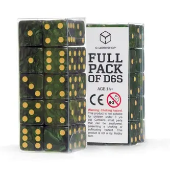 Q Workshop Dice Set Full Pack D6 Green (20)