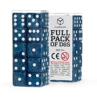 Q Workshop Dice Set Full Pack D6 Cobalt (20)