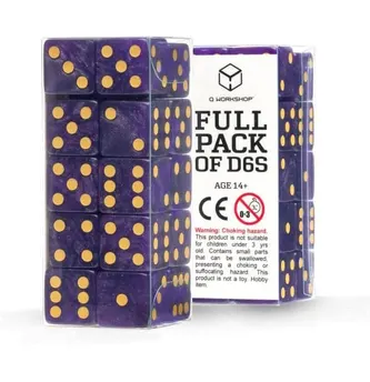 Q Workshop Dice Set Full Pack D6 Shimmering Purple (20)