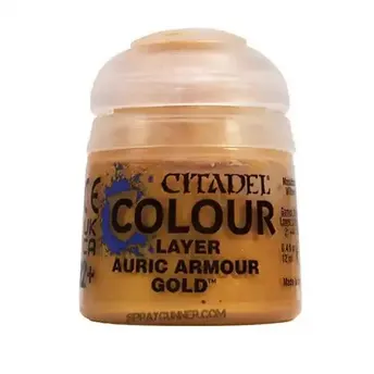 Citadel Colour Base Auric Armour Gold– Warhammer 40K Paint