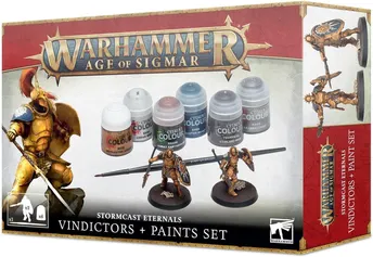Warhammer Age of Sigmar Stormcast Eternals: Vindictors + Paints Set