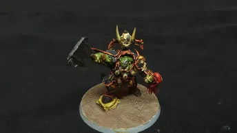 Age of Sigmar Commemorative Series Orruk Megaboss Bazdrogg Nekk-Choppa x1