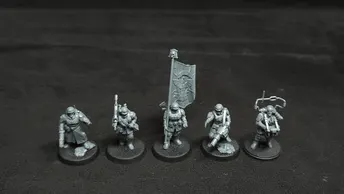 Warhammer 40k Astra Militarum Cadian Command Squad x5