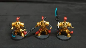 Warhammer 40k Adeptus Custodes Allarus Custodian x3