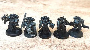 Warhammer 40k Space Marines : Veteran Squad (OOP) x5