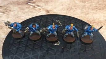 Warhammer 40k Space wolf scout squad x5