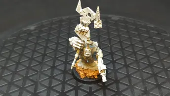 Warhammer 40k Orks Nob with Waaagh Banner (OOP resin) x1