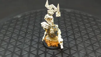 Warhammer 40k Orks Nob with Waaagh Banner (OOP resin) x1