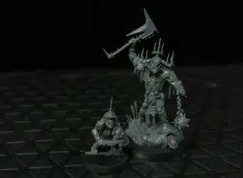 Age of Sigmar Orruk Warclans Killaboss with Stab-Grot x1