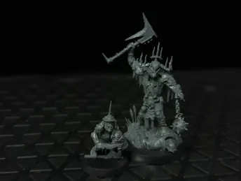 Age of Sigmar Orruk Warclans Killaboss with Stab-Grot x1
