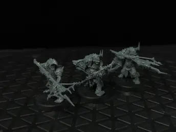 Age of Sigmar Orruk Warclans Man-Skewer Boltboyz x3