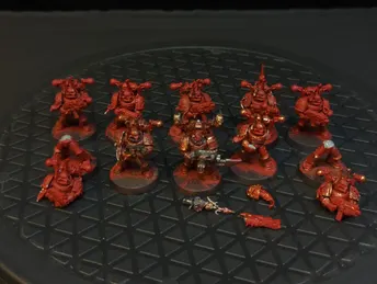 Warhammer World Eaters Khorne Berzerkers (old models) x10