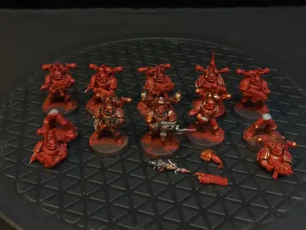 Warhammer World Eaters Khorne Berzerkers (old models) x10