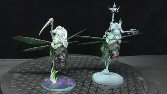 Age of Sigmar Maggotkin of Nurgle Pusgoyle Blightlords x2