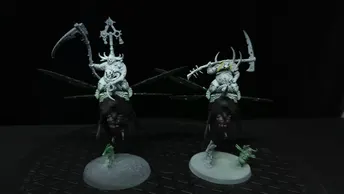 Age of Sigmar Maggotkin of Nurgle Pusgoyle Blightlords x2