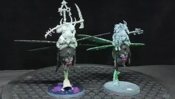 Age of Sigmar Maggotkin of Nurgle Pusgoyle Blightlords x2
