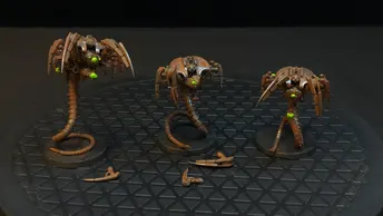 Warhammer 40k Necrons Canoptek Wraiths x3