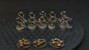 Warhammer 40k Necrons Warriors x10