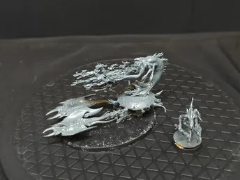Warhammer Fateskimmer,Herald of Tzeentch on Burning Chariot / Exalter Flamer + Changecaster x2