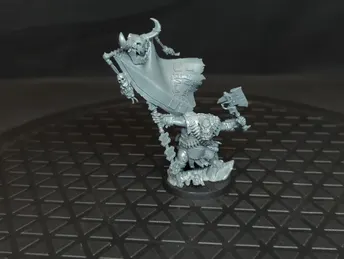 Warhammer 40k Orks Nob with banner x1