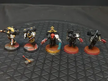 Warhammer 40k Space Marine Assault Squad x5
