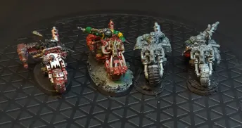Warhammer 40k Orks Warbikers x4
