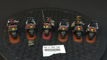 Warhammer 40k Deathwatch Bikers x6