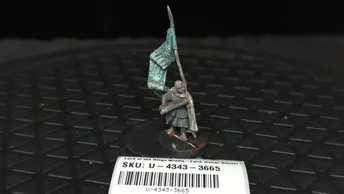 Lord of the Rings Middle-Earth Rohan Banner bearer on foot (oop metal) x1