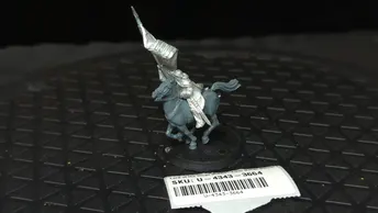 Lord of the Rings Middle-Earth Rohan Banner bearer mounted (oop metal) x1