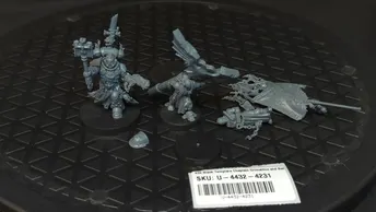 Warhammer 40k Black Templars Chaplain Grimaldus and Retinue x3