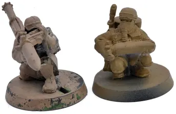 ASTRA MILITARUM 2 Steel Legion Rocket Missile Launcher #1 METAL Warhammer 40K 44
