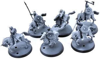 THE LORD OF THE RINGS 6 Riders Of Rohan #2 LOTR 8400