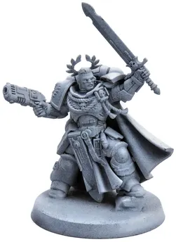 SPACE MARINES Captain with power sword and plasma #1 40K 6554