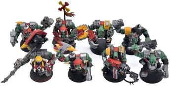 ORKS 8 Ork Nobz #3 INCOMPLETE Warhammer 40K Missing Head backpacks 4665