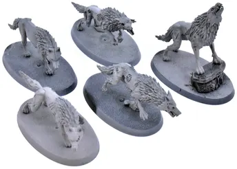 SOULBLIGHT GRAVELORDS 5 Dire Wolves #2 Warhammer Sigmar 7161
